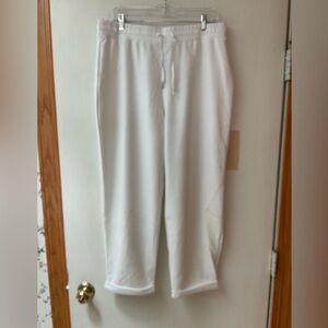 White Drawstring Sweatpants